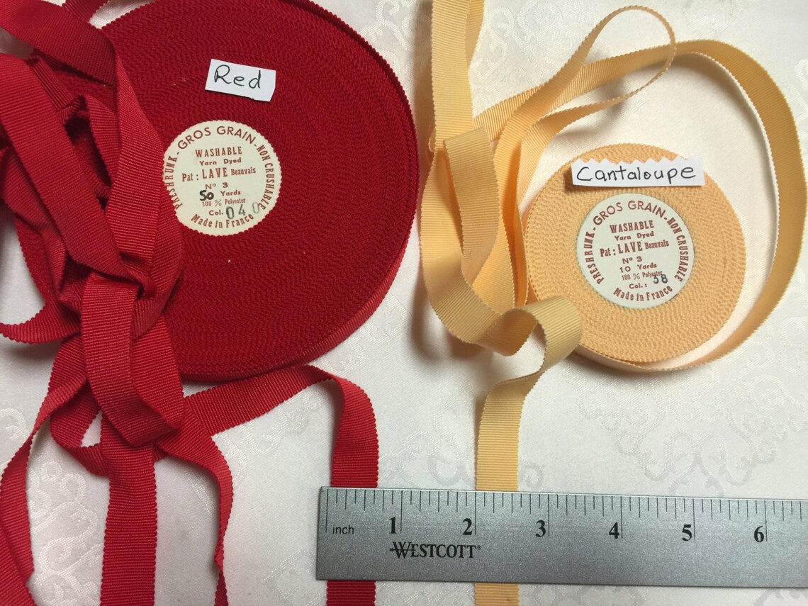 Vintage Grosgrain Ribbon.millinery Grosgraingrosgrain Ribbon. | Etsy