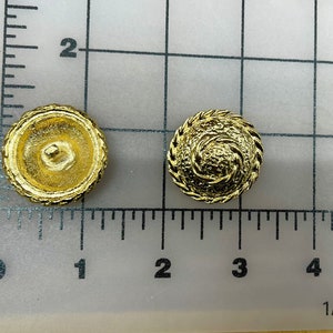 Gorgeous gold tone Buttons. Sold by 12 pieces dome button.