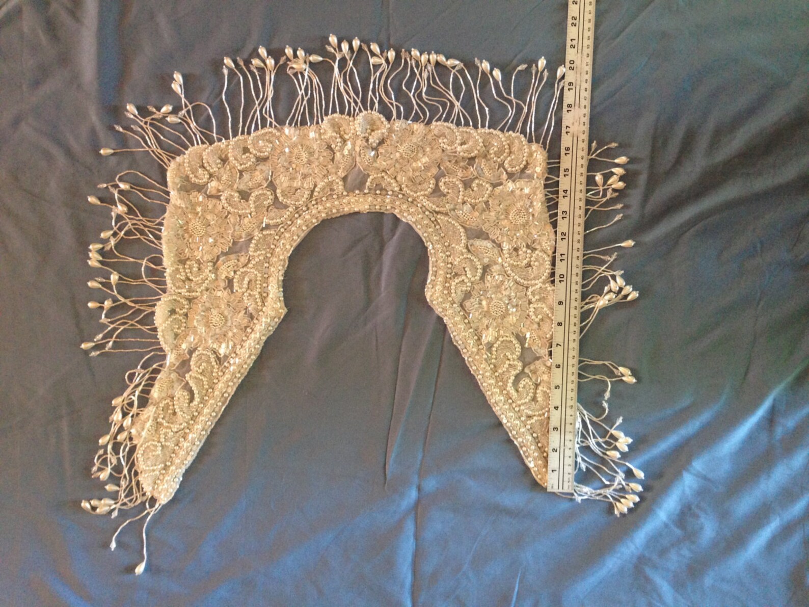 beaded fringe shawl