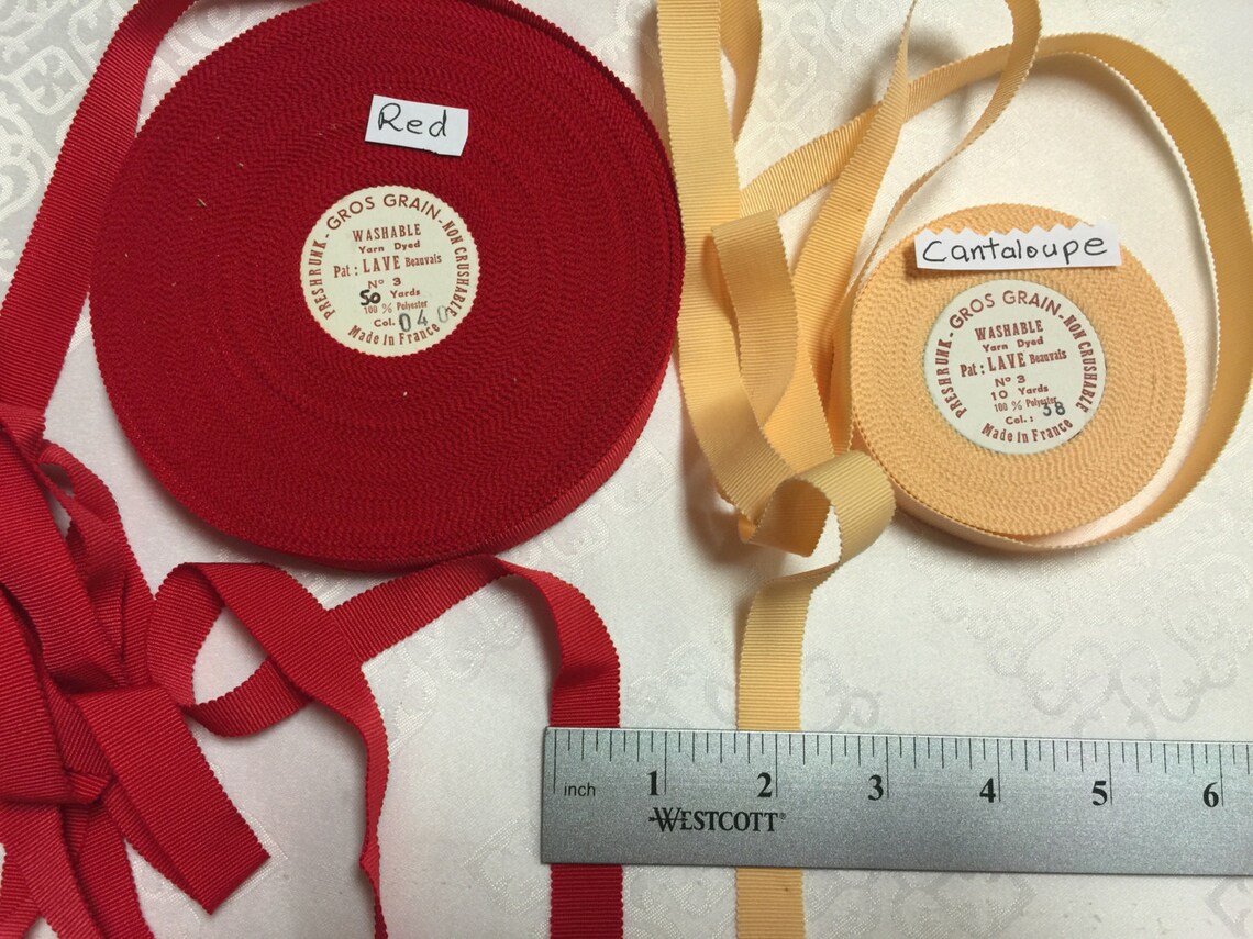 Vintage Grosgrain Ribbon.millinery Grosgraingrosgrain Ribbon. - Etsy