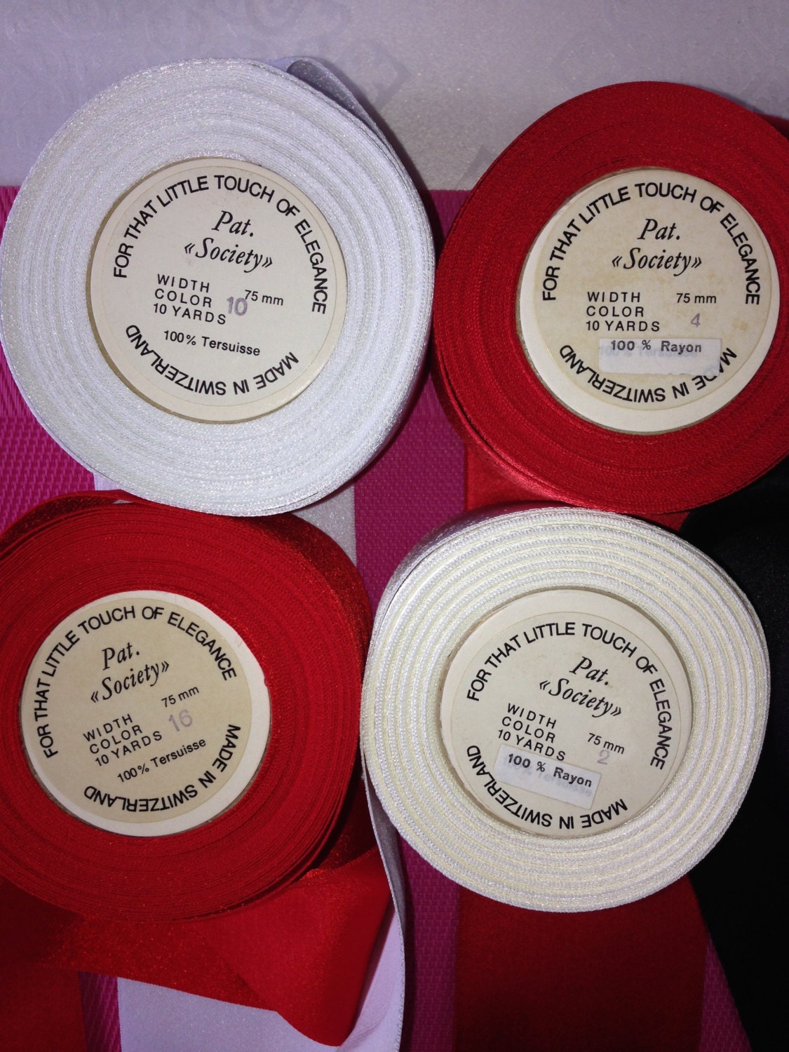 Satin Ribbon Society Rayon Satin Ribbon Collection. 2 7/8 Etsy