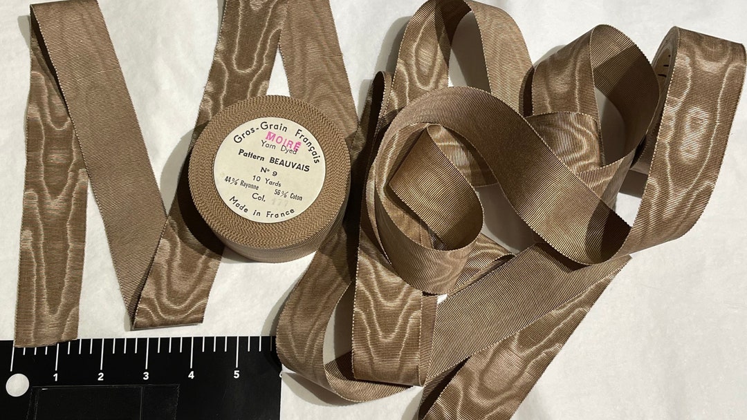 Beautiful Sawtooth Edge Moire Gros Grain Ribbon. Sold by the Yard ...