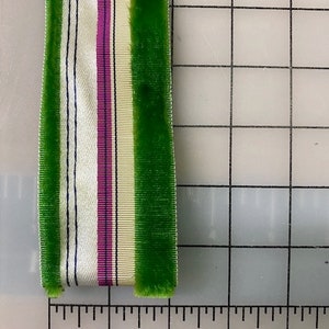 Vintage French Stripe Ribbon. Sold By the yard. Made in France.