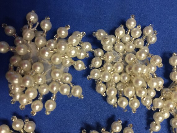 12 Pearls Patch,Vintage White Patch. Handmade Qua… - image 4