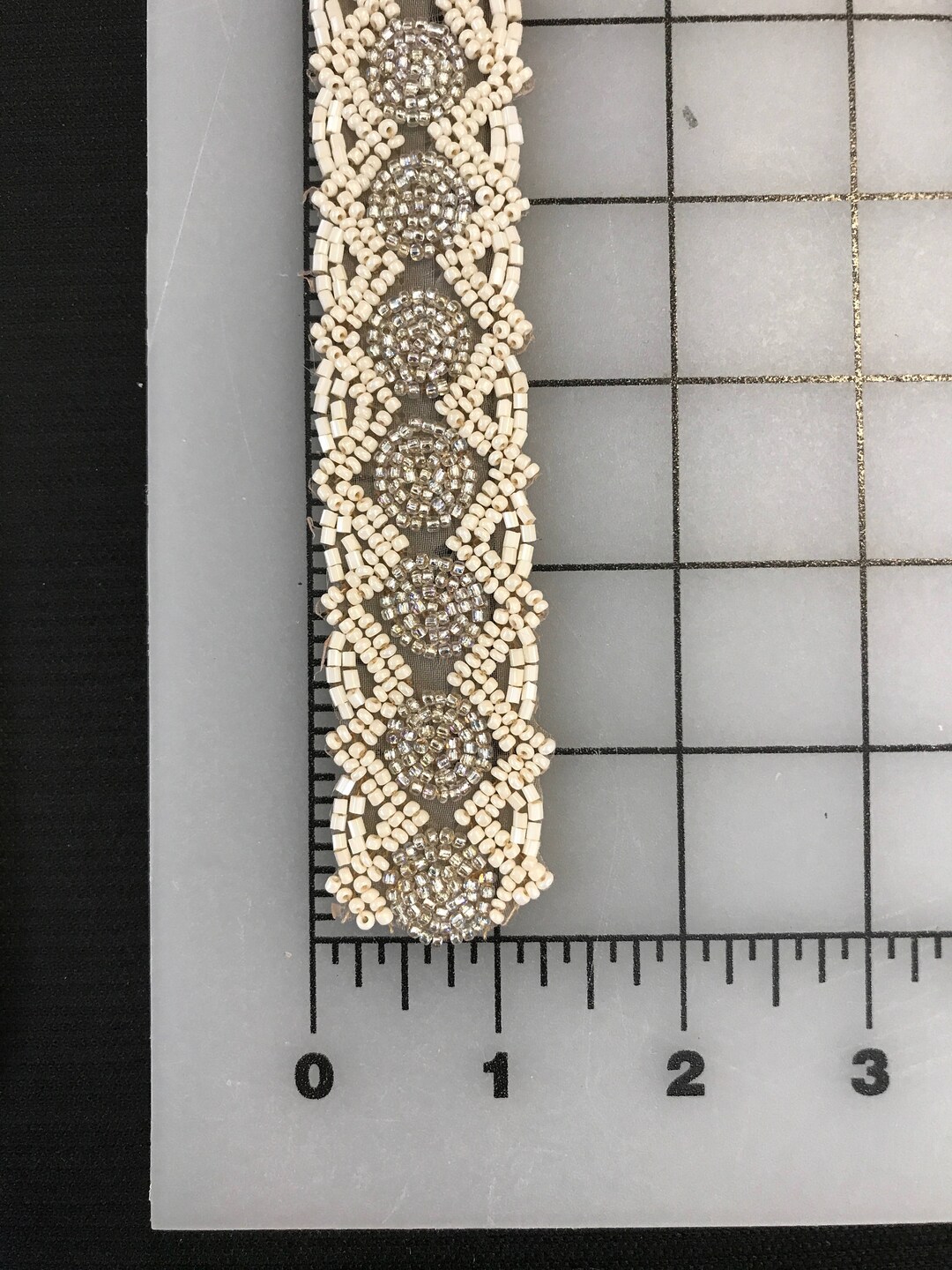 29 Inches Long Ivory Beaded Trims. Etsy