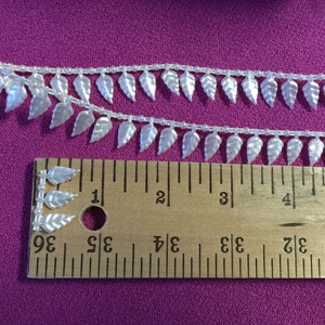 36 mètres de perles tissées vintage, perles texturées brillantes vintage. Rouleau de perles, perles continues.