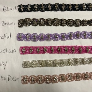 Rhinestone Crystal. Motif, Jewellery, Headband,Rhinestone Flexible, Rhinestone,Rhinestone Trims. Sold by the Yard.
