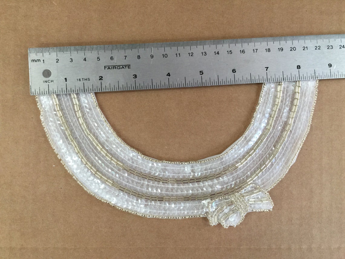 Vintage Collar 70s Collar Sequins Collars. Collar Supply For Etsy