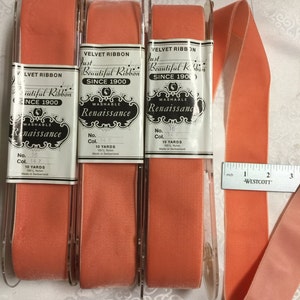 Vintage Renaissance Velvet Ribbon. Sold by the Roll of 10 yards. Velvet Ribbons, Gift Wrap Ribbons.