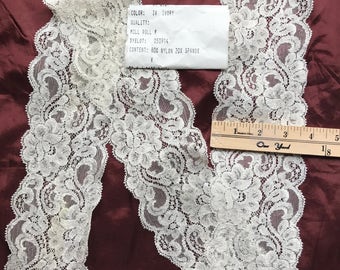 Ivory Lace Trim,Wedding Veil Lace Trim,Embroidery Lace Trim,Bridal Lace Trim Sold By yard. Ivory Lace