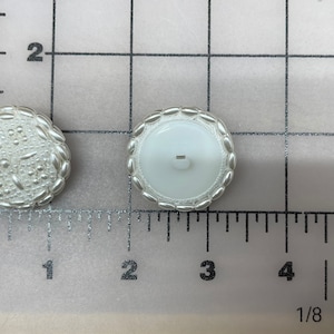 Splendidi bottoni di perle con perline. Venduti in confezioni da 12 o 6 pezzi. Bottoni bianchi, per matrimoni, abiti da sposa.