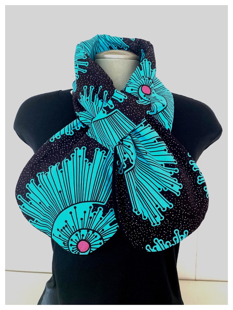 Foulard Triangle Wax Africain Ethnique - Neuf Sans étiquette, Motifs Originaux, Coton