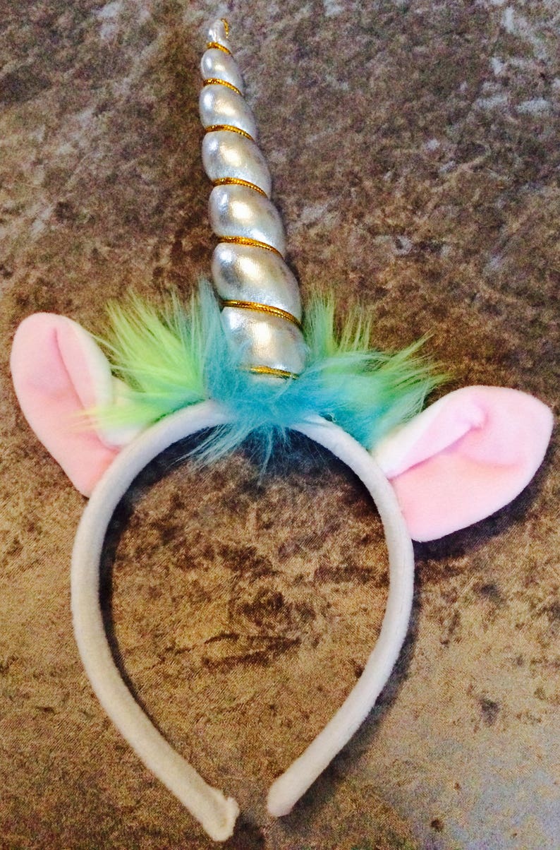 Impresionante cuerno de unicornio y orejas diadema | Etsy