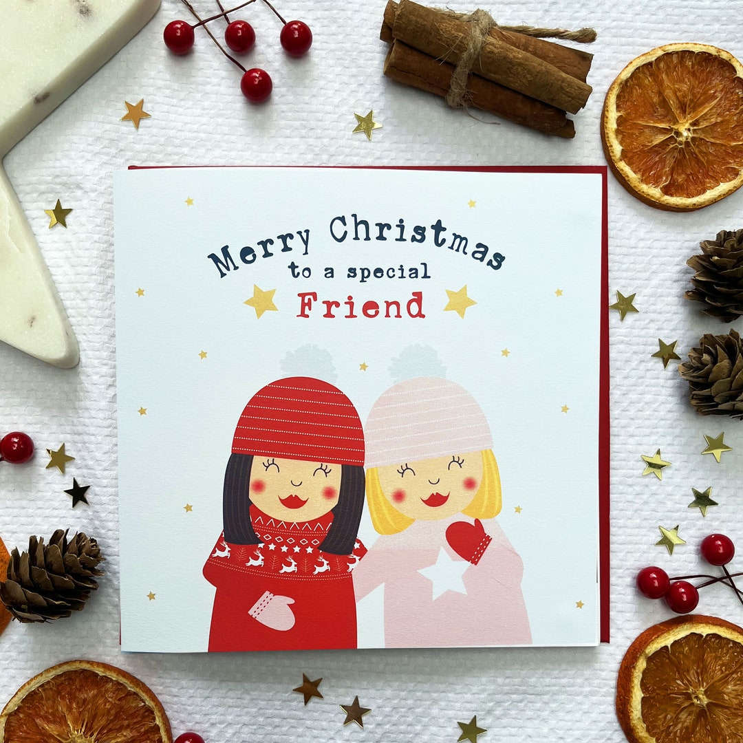 Friend Christmas Card,special Friend Etsy UK