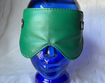 Leather Blindfold, Sensory Play, Blindfold, Kink Blindfold, Sensual Kink, Sensory Deprivation