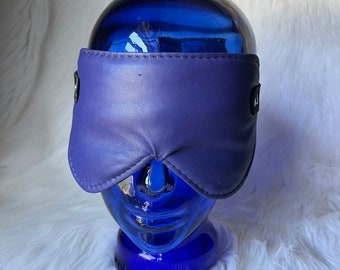 Leather Blindfold, Sensory Play, Blindfold, Kink Blindfold, Sensual Kink, Sensory Deprivation