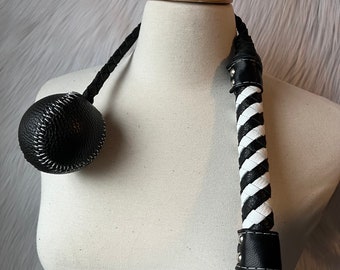 Leather Baseball Flogger, BDSM Flogger, Flogger, Fetish Flogger, Thuddy Floggers, Kink Flogger, Discipline Flogger, Leather Mace