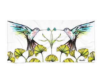 Hummingbird Beach Towel