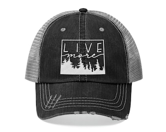 Live More - Unisex Trucker Baseball Hat