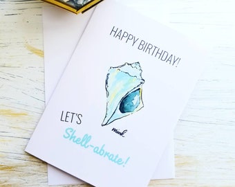 Birthday Card - Seashell - Funny