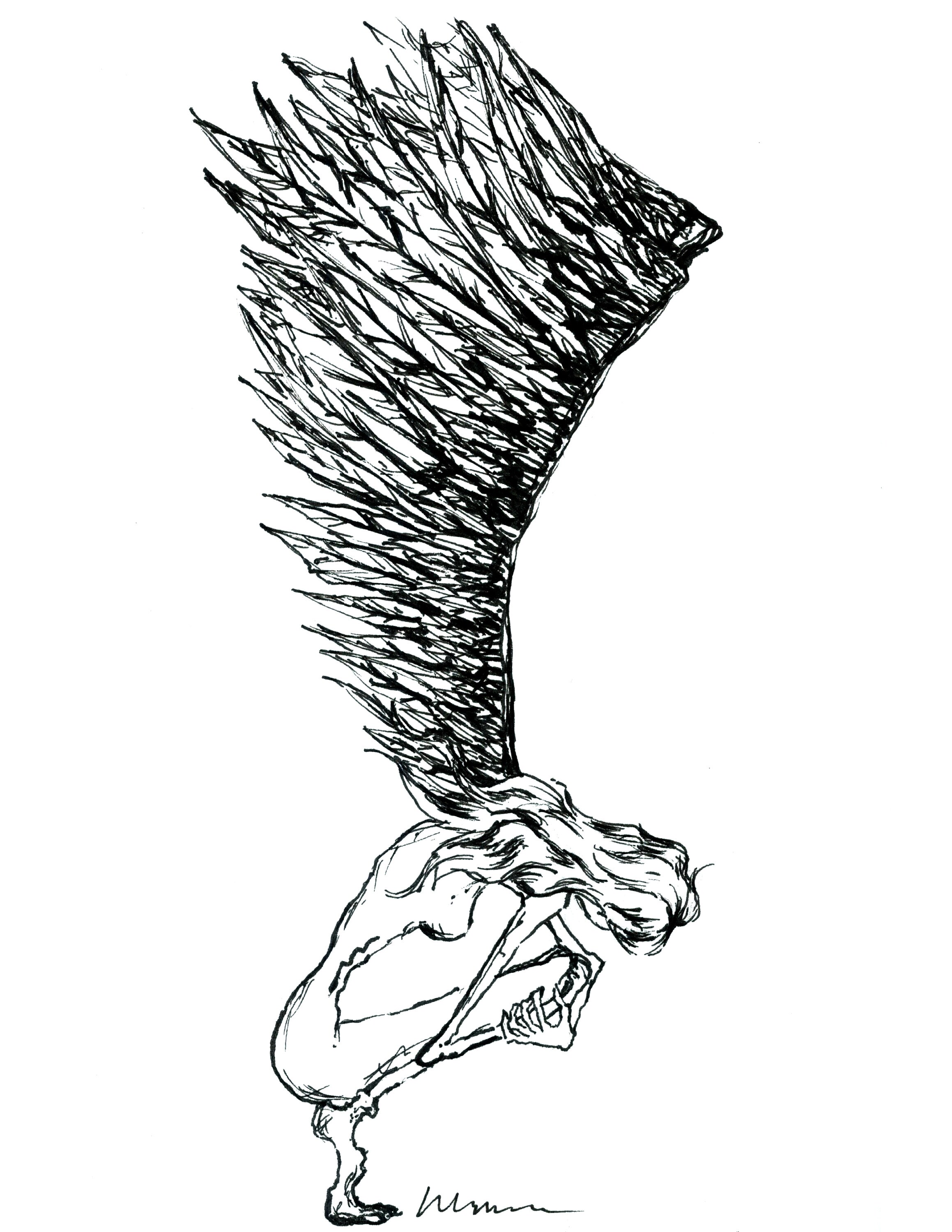 Pen and Ink Drawing. Title: 