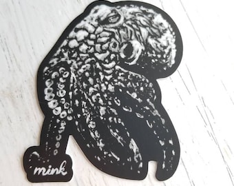 Octopus Sticker, Vinyl Stickers, Octopus Art