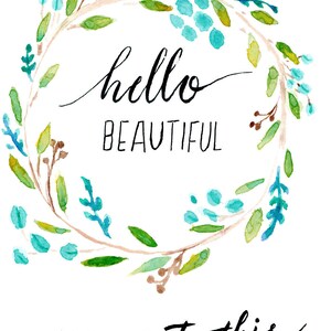 Hello Beautiful You Got This, Blank Card, Greeting Card image 3