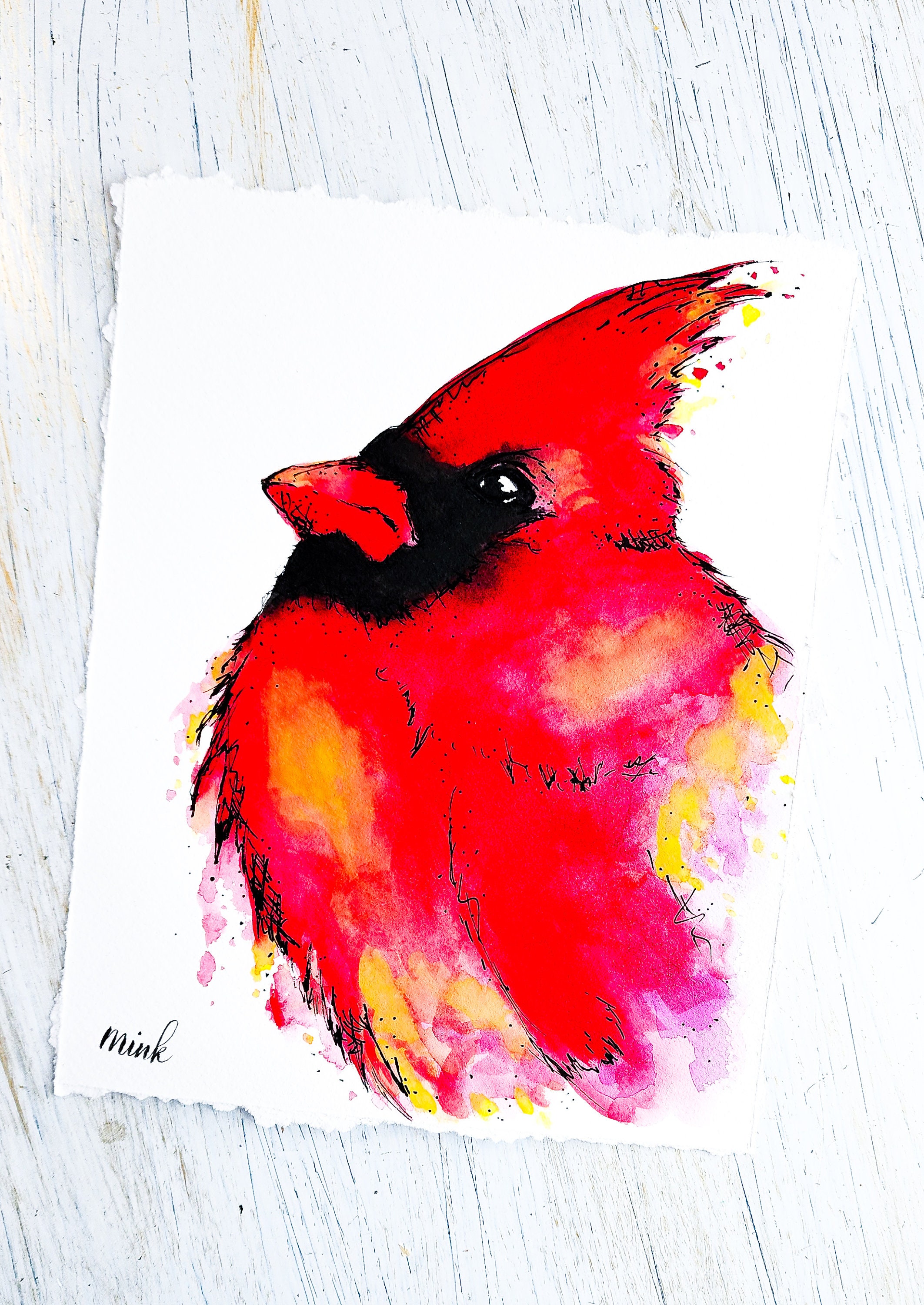 Cardinal Art Print, Cardinal Artwork, Cardinal Watercolor Painting, for ...
