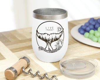 Live More - Wine Tumbler