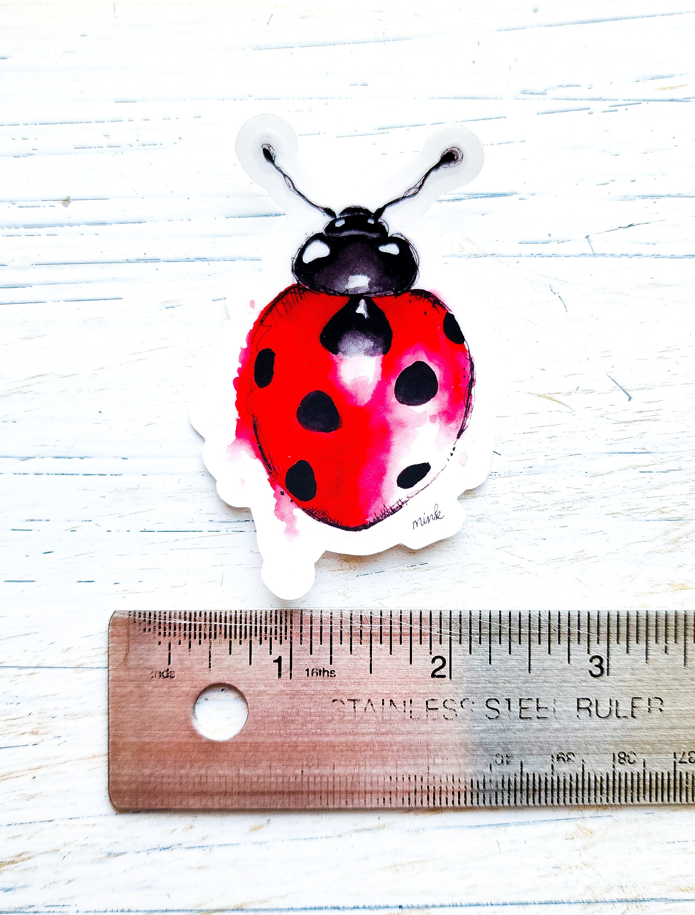 Lady Bug Sticker, Vinyl Sticker, Fade and Scratch Resistant - Etsy