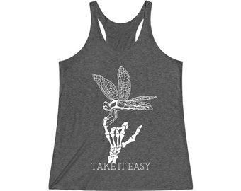 Take It Easy - Women's Tri-Blend Racerback Tank