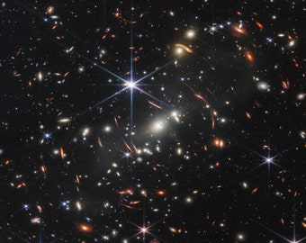 The UNIVERSE Multitude of Galaxies James Webb Space Telescope Wall Art NASA Telescope Hubble JWST Telescope