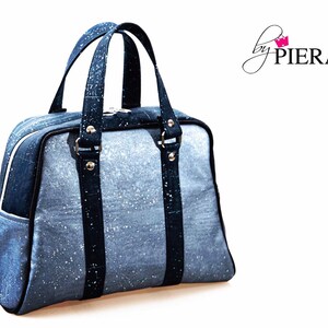 Cartera de Corcho Celeste