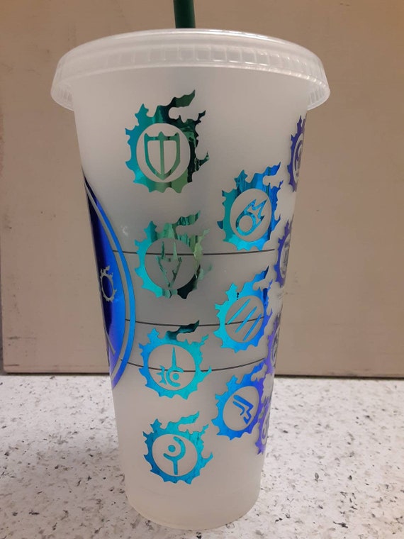Personalized Ffxiv Starbucks Cold Cup Etsy