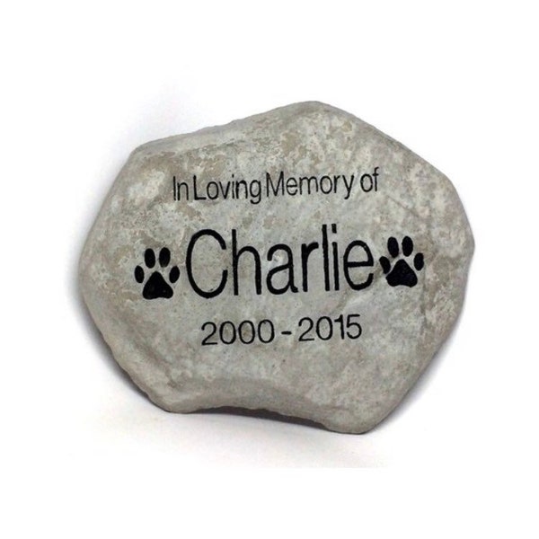 PERSONALIZED Pet Memorial Stone // Engraved Stone // Customized // Grave Marker // Headstone // Garden Stone // Gift // 7x10