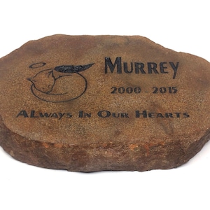 PERSONALIZED Pet Memorial Stone // Engraved Stone // Customized // Grave Marker // Headstone // Garden Stone // Gift // 8x12