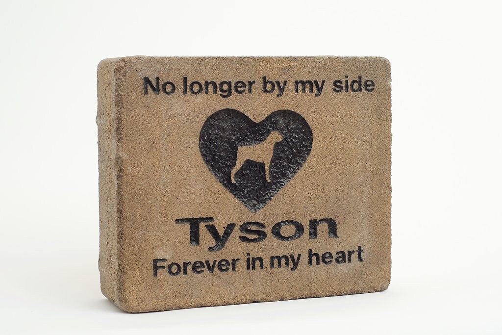 PERSONALIZED Pet Memorial Stone // Engraved Stone // Etsy