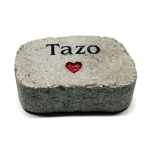 PERSONALIZED Pet Memorial Stone // Engraved Stone // Customized // Grave Marker // Headstone // Garden Stone // Gift //5x4