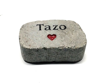 PERSONALIZED Pet Memorial Stone // Engraved Stone // Customized // Grave Marker // Headstone // Garden Stone // Gift //5x4