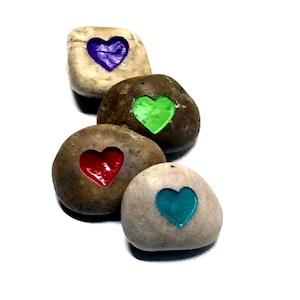 PERSONALIZED Engraved Polished Name Stones // Valentine&#39;s Day //  Romantic Gift // Garden Stones // Wedding Gift // Deeply Engraved