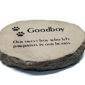 PERSONALIZED Pet Memorial Stone // Engraved Stone // Customized // Grave Marker  // Garden Stone // Pet Loss Gift // Dog // Cat // 8x12