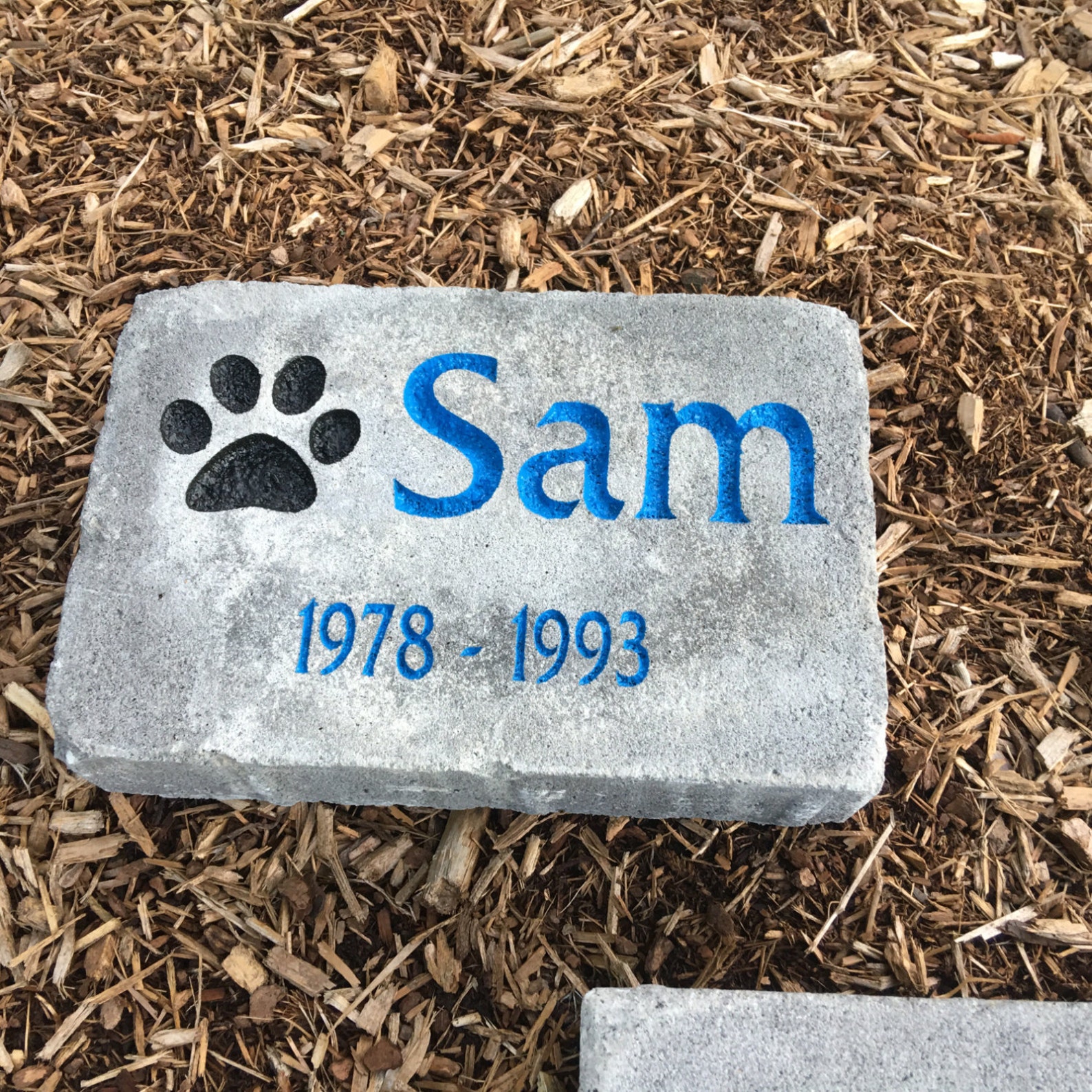 PERSONALIZED Pet Memorial Stone // Engraved Stone // Etsy