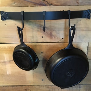 Hand Forged, Hammered Pot Rack - Etsy