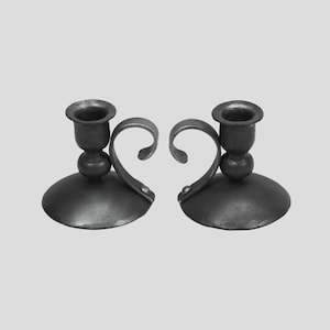 Hand forged candle holders