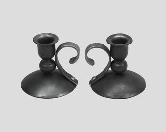 Hand forged candle holders