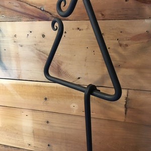 hand forged, hammered, triangle  dinner bell