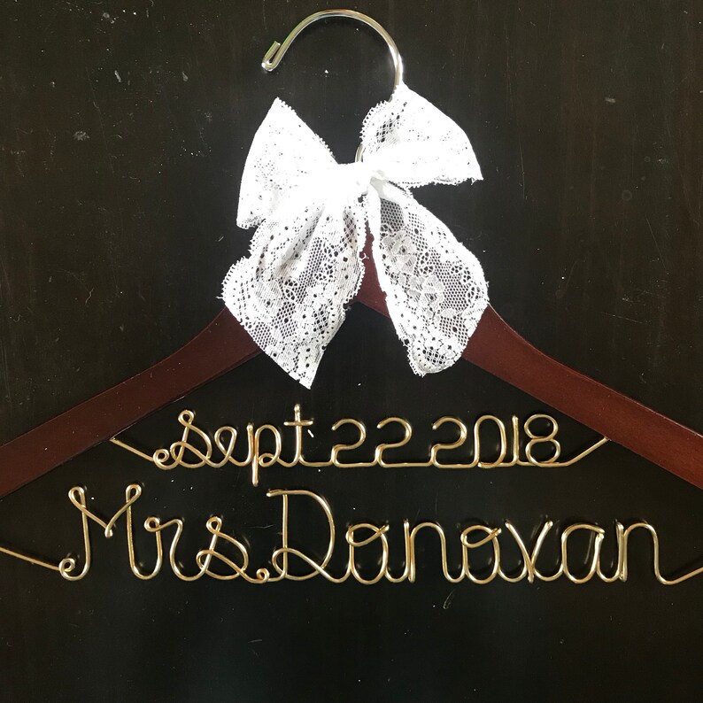 Personalized wedding hanger wedding dress hanger custom etsy