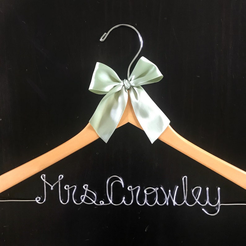 Bridal Gown Hanger for Bride Personalized Wedding Dress Etsy