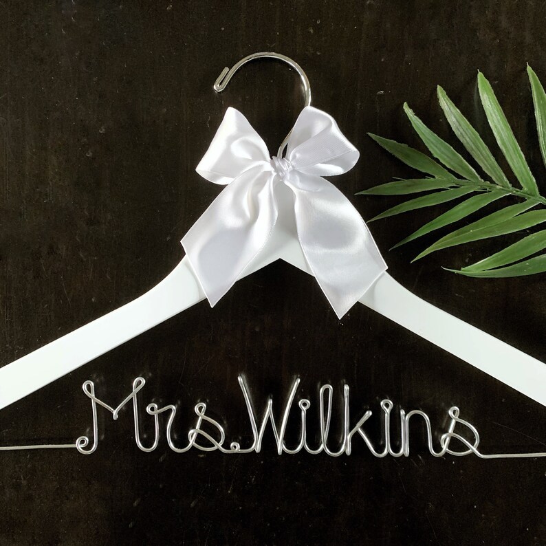 Bridal Gown Hanger for Bride Personalized Wedding Dress Etsy