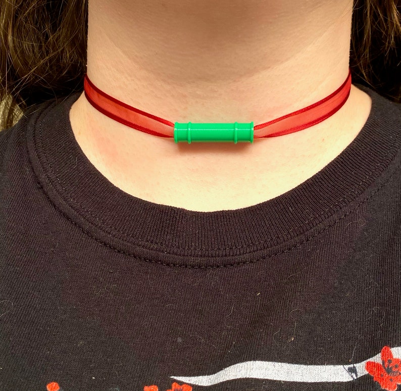 Bamboo Muzzle Simple Choker Necklace Etsy